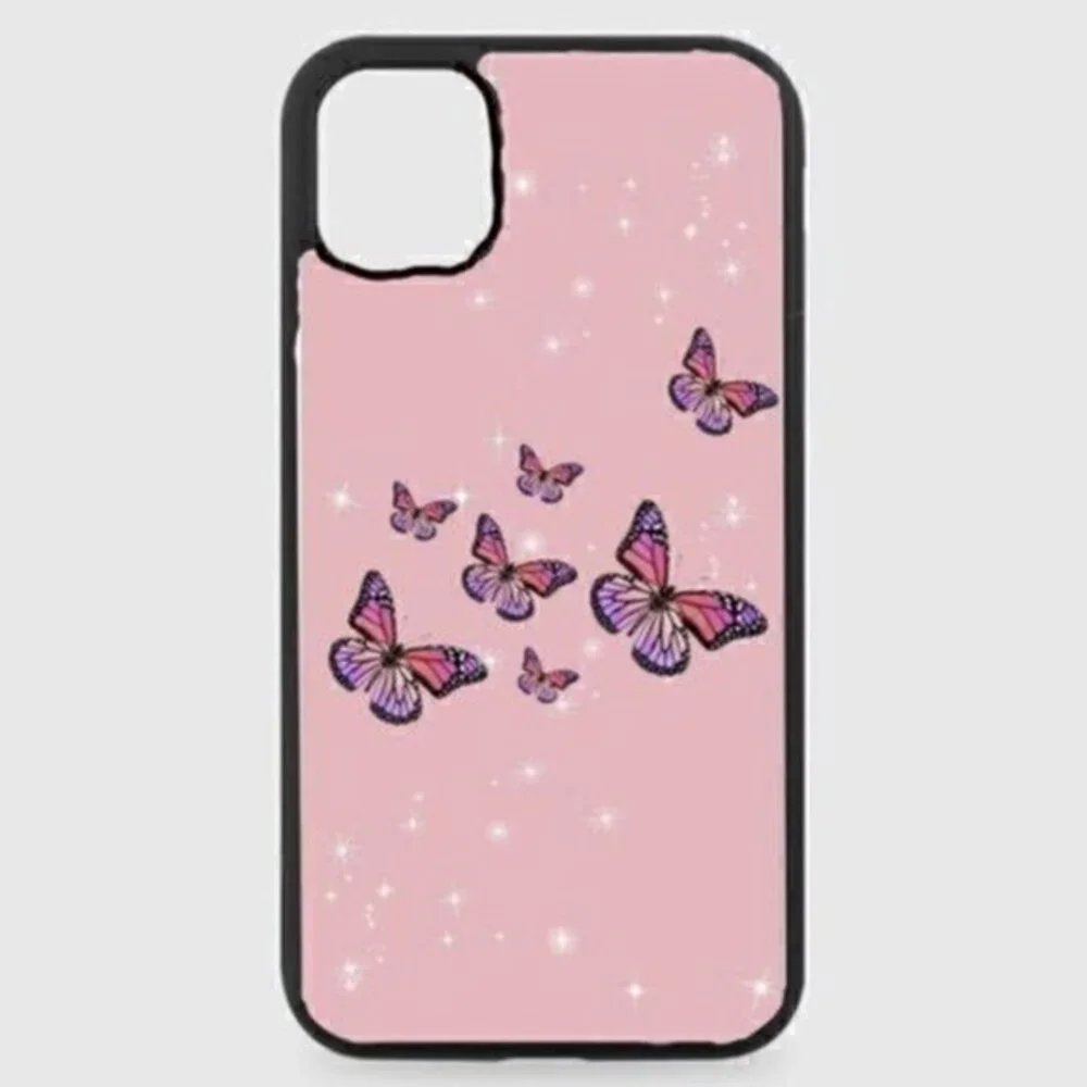 PINK Sparkle Butterfly Phone Case